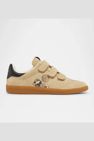 Isabel Marant Beth Mixed Leather Triple-Grip Sneakers