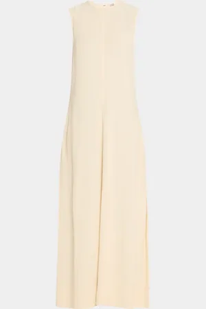 Totême Striped woven Sleeveless Maxi Dress