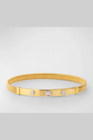 Marco Bicego 18K Yellow Gold Masai Small Diamond Station Bangle