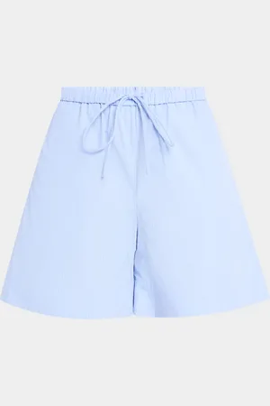 By Malene Birger Ifeion Striped Organic Cotton Shorts