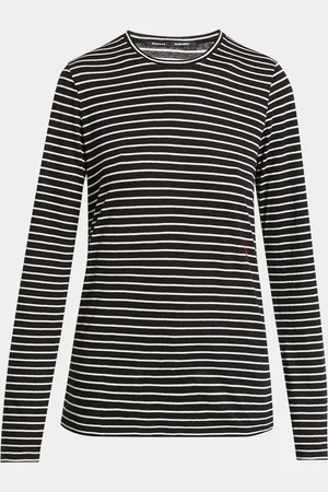 Proenza Schouler Mia Striped Jersey Long-Sleeve T-Shirt