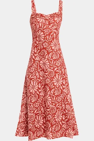 VERONICA BEARD Aila Printed A-Line Midi Dress
