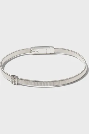 Marco Bicego Masai 18K White Gold Bracelet with Diamond Station