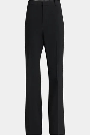 Bottega Veneta High-Rise Light Travel Wool Flare Trousers