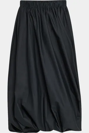 ROSETTA GETTY Cotton Twisted Bubble Maxi Skirt