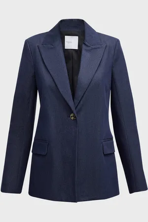 ROSETTA GETTY Denim Peak Lapel Jacket