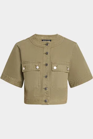 VERONICA BEARD Elias Short-Sleeve Denim Jacket
