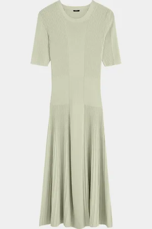 Joseph Ribbed Merino Wool Midi Sweater Dress