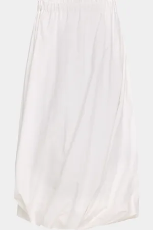 ROSETTA GETTY Cotton Twisted Bubble Maxi Skirt