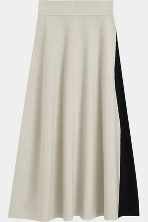 Joseph Bi-Color Knit Maxi Skirt
