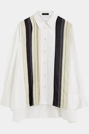 Joseph Bacar Striped Cotton Poplin Blouse