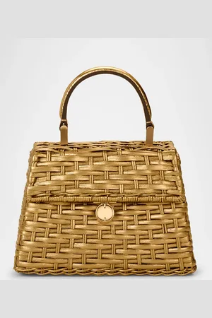 Cult Gaia Sybil Nano Metallic Woven Crossbody Bag