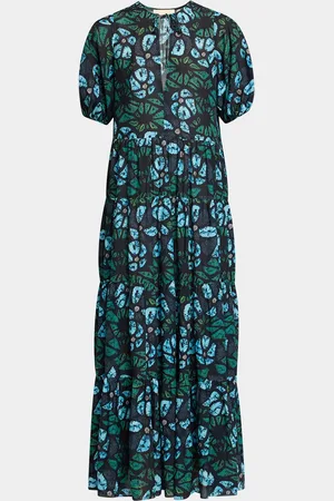ULLA JOHNSON Neera Tiered Maxi Dress