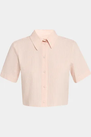 Frame The Seersucker Crop Shirt