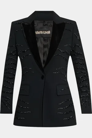 Roberto Cavalli Cienne Sequin-Embellished Blazer Jacket