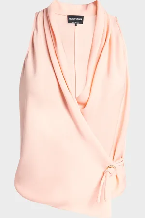 Giorgio Armani Silk Wrap Blouse