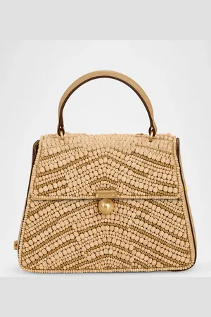 Cult Gaia Sybil Beaded Leather Crossbody Bag