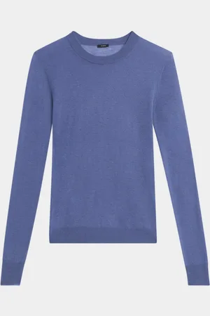 Joseph Long-Sleeve Crewneck Cashmere Top