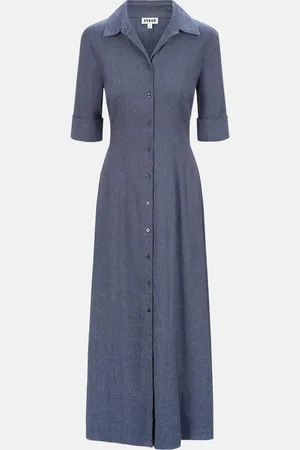 Staud Joan Linen Shirtdress
