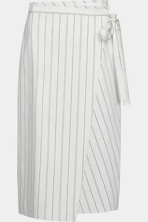 Vince Stripe Wrap Skirt