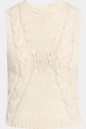 NAADAM Crewneck Cable-Knit Cotton Tank