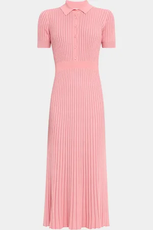 GABRIELA HEARST Amor Ribbed Cashmere Midi Dress