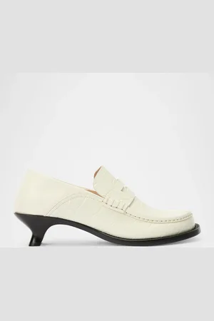 Loewe Campo Croco Fold Penny Loafers