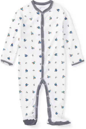 Ralph Lauren Teddy Bear Printed Coverall, Size Newborn-9 Months