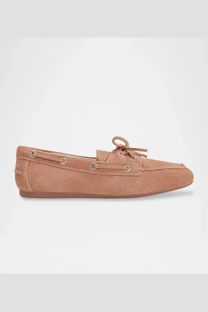 MARC FISHER Suede Moccasin Boat Loafers