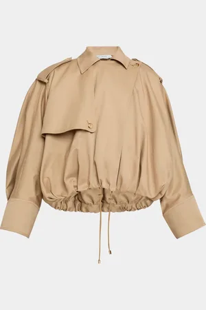 GABRIELA HEARST Hunt Drawcord Oversized Trench Jacket