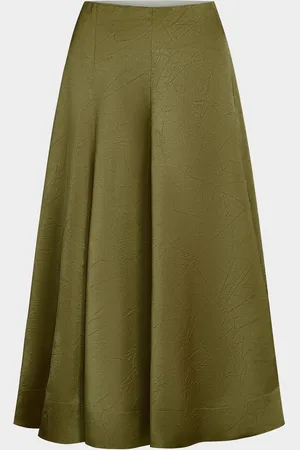 Vince Draped Satin Skirt