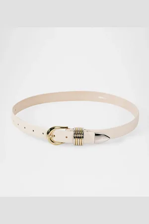 DEHANCHE Hollyhock Mix Metal Leather Belt