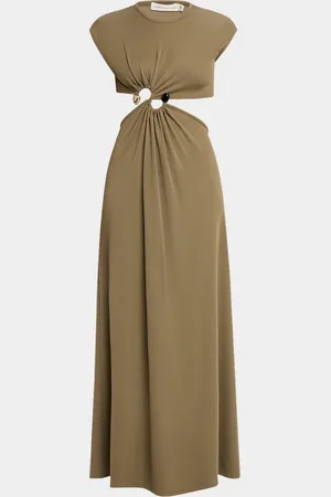 CHRISTOPHER ESBER S-Ring Rib Maxi Tank Dress