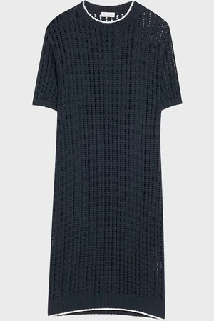 Brunello Cucinelli Mesh Knit Midi T-Shirt Dress