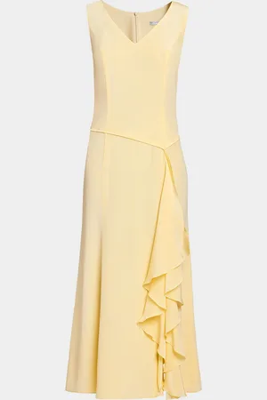 Santorelli Emerson Draped Silk Crepe De Chine Maxi Dress