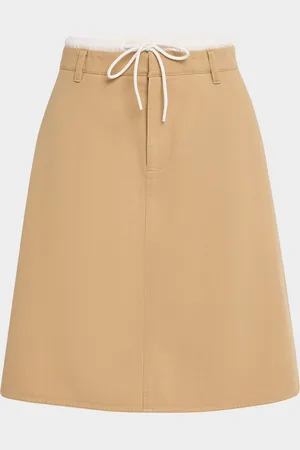 Vince Mid-Rise Double Waistband Skirt