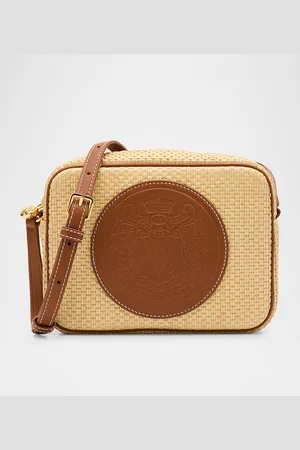 VERONICA BEARD Click Raffia Camera Crossbody Bag