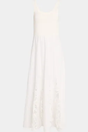 Derek Lam Maeleyse Mixed-Media Lace Dress