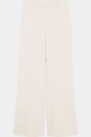 THEORY Stripe Canvas High-Rise Trousers