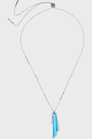 STEPHEN WEBSTER Shard Pendant Necklace with Turquoise Clear Quartz