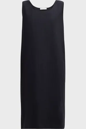 The Row Janah Scoop-Neck Sleeveless Midi Shift Dress