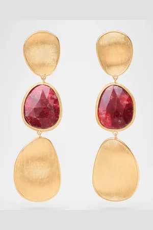 Marco Bicego 18K Lunaria Drop Earrings with Thulite