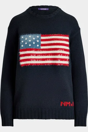 Ralph Lauren NM x RL Sequin Flag Cashmere Sweater