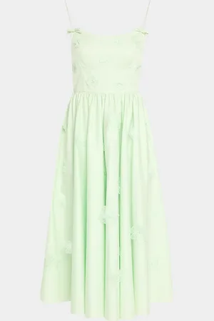 Self-Portrait Cotton Flower Midi Dress