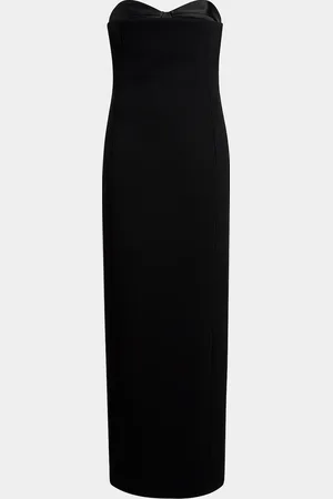 Khaite Yael Peeping Bustier Strapless Column Gown