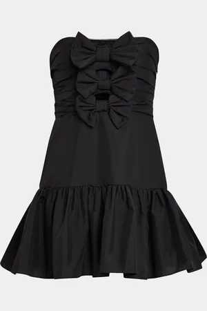 LOVESHACKFANCY Woodlow Bow Mini Dress