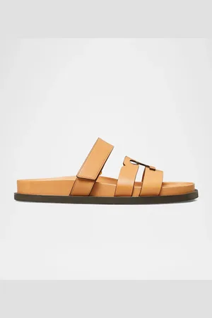 Tory Burch Ines Sport Leather Slide Sandals