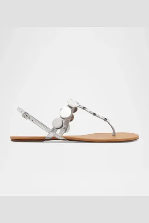 Schutz Acacia Metallic Coin Flat Sandals