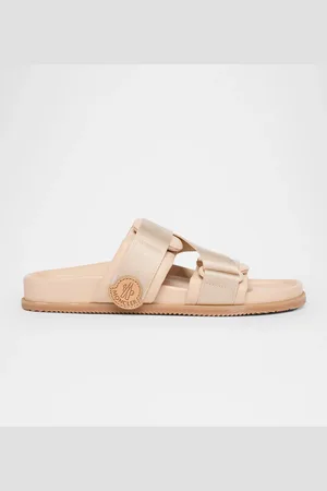 Moncler Mon Summer Leather Crisscross Sandals