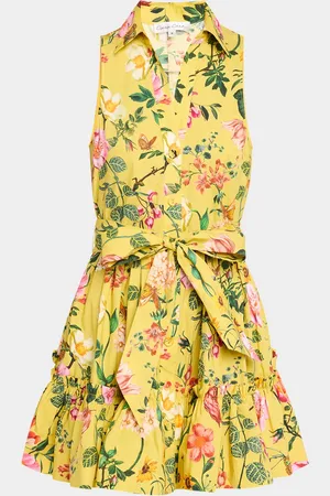 Cara Cara Hannah Floral Cotton Sleeveless Collared Mini Dress